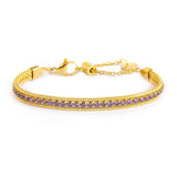 Bracciale tennis zirconi baguette catena snake squadrata