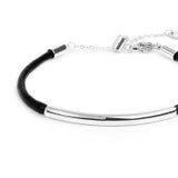 Bracciale triplo filo con cordino cerato con tubolare centrale