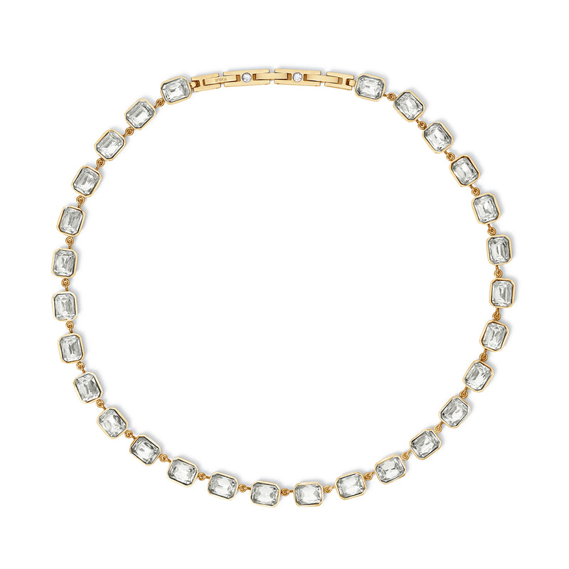 Girocollo in acciaio 316L PVD giallo cristalli