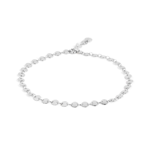 Cavigliera catena a disco - Gioielleria Fondente