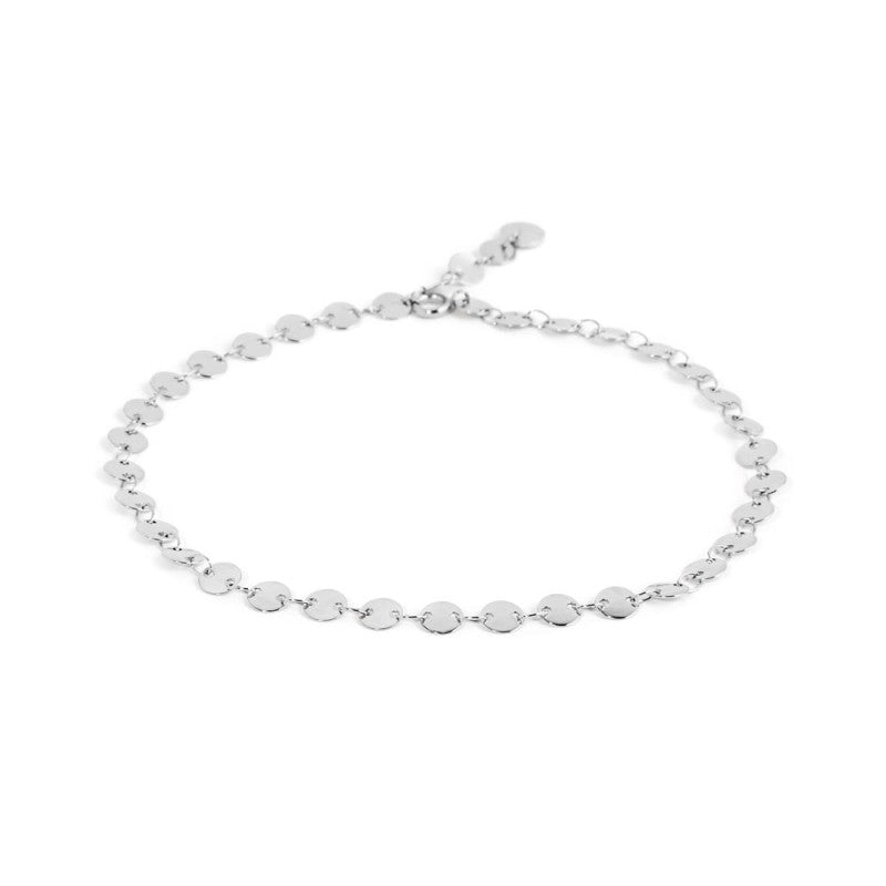 Cavigliera catena a disco - Gioielleria Fondente