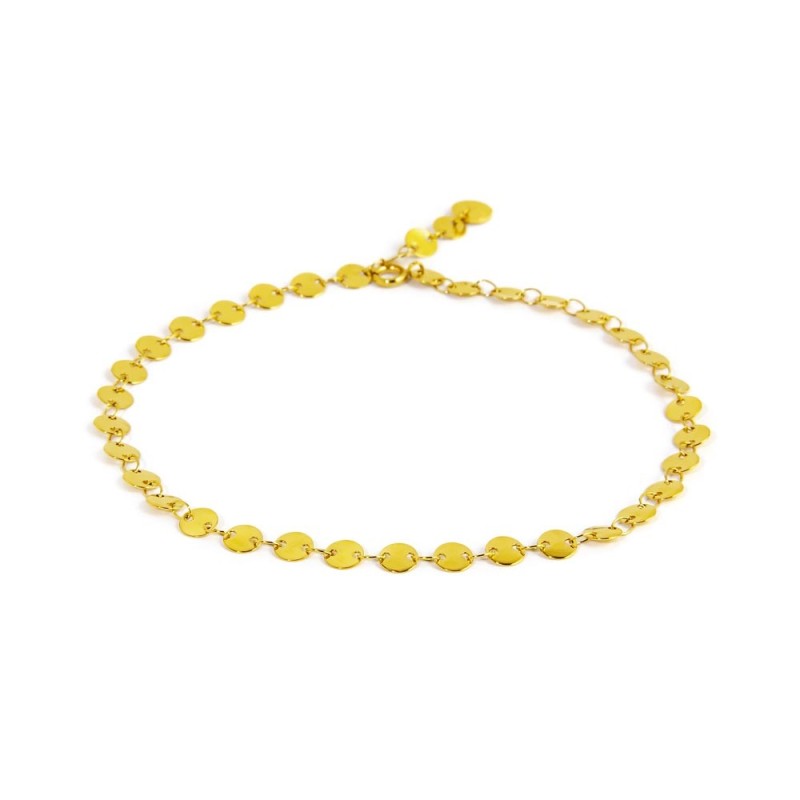 Cavigliera catena a disco - Gioielleria Fondente