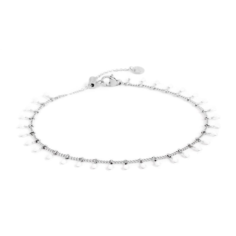 Cavigliera catena grumetta con pendenti smaltati - Gioielleria Fondente