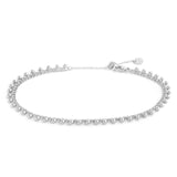 Cavigliera catena grumetta con sfere pendenti