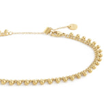 Cavigliera catena grumetta con sfere pendenti