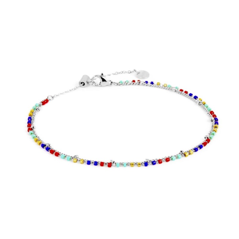 Cavigliera catena grumetta e myuki - Gioielleria Fondente