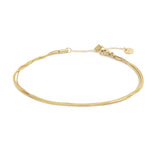 Cavigliera catena multifilo snake quadrata