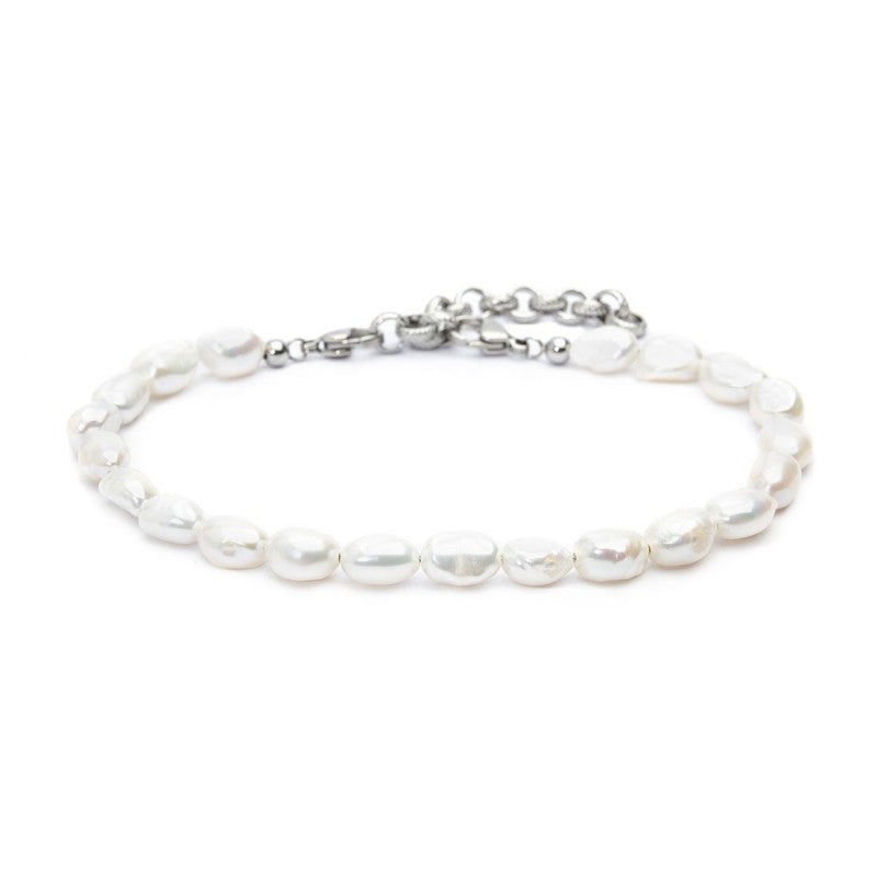 Cavigliera con perle di fiume masticate - Gioielleria Fondente