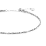 Cavigliera con perline di ematite sfaccettata