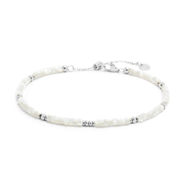 Cavigliera con rondelle madreperla - Gioielleria Fondente