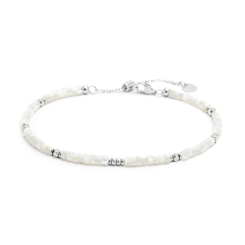 Cavigliera con rondelle madreperla - Gioielleria Fondente