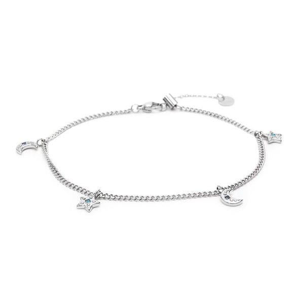 Cavigliera stella e luna - Gioielleria Fondente