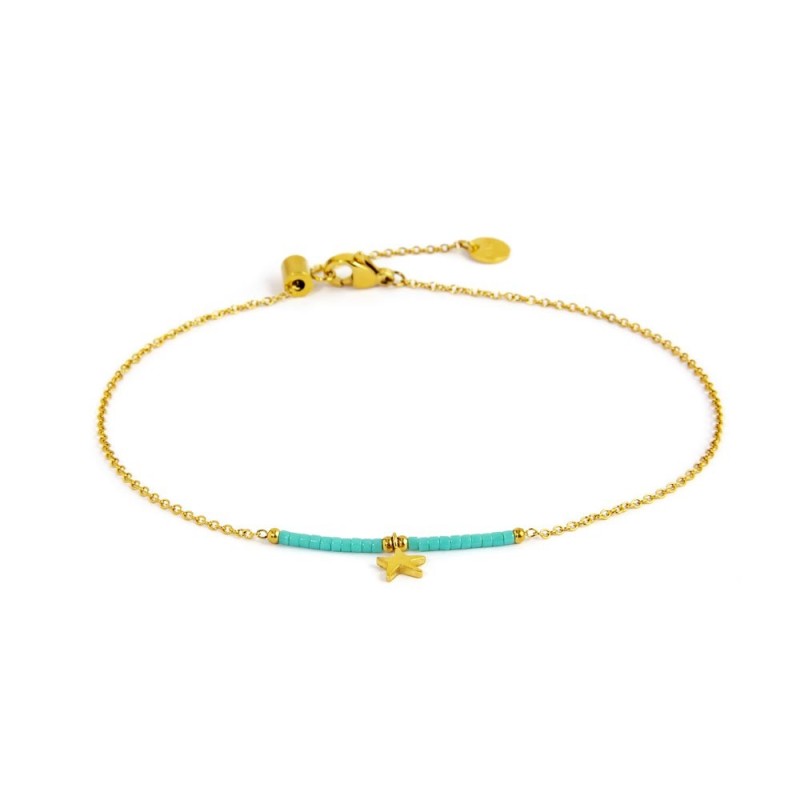 Cavigliera stella marina e myuki - Gioielleria Fondente