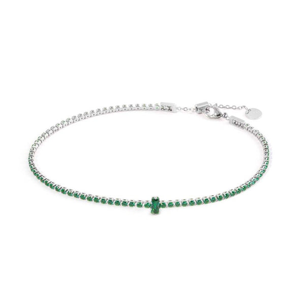 Cavigliera tennis zircone centrale