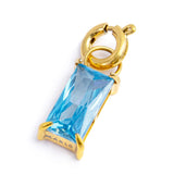 Charm con zircone baguette - Gioielleria Fondente