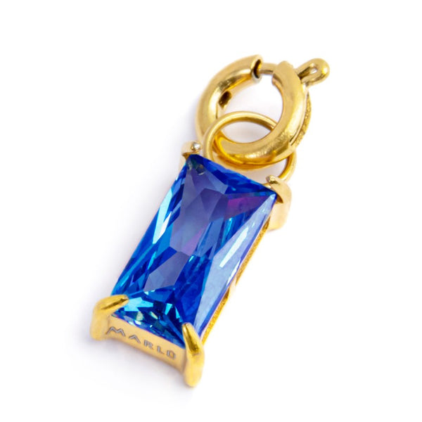 Charm con zircone baguette - Gioielleria Fondente