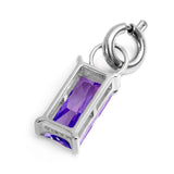 Charm con zircone baguette