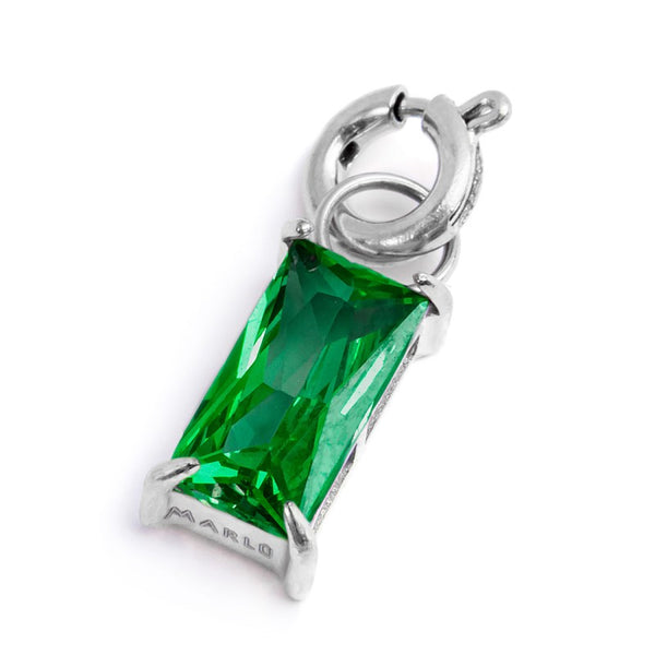 Charm con zircone baguette - Gioielleria Fondente