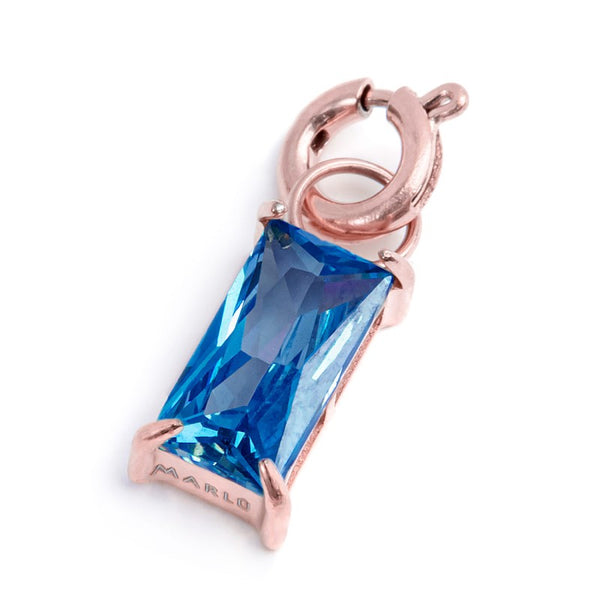 Charm con zircone baguette - Gioielleria Fondente