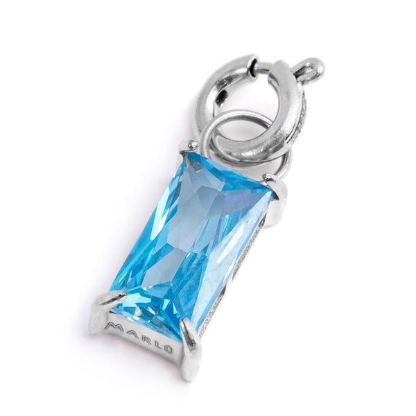 Charm con zircone baguette - Gioielleria Fondente