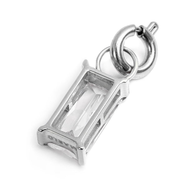 Charm con zircone baguette - Gioielleria Fondente