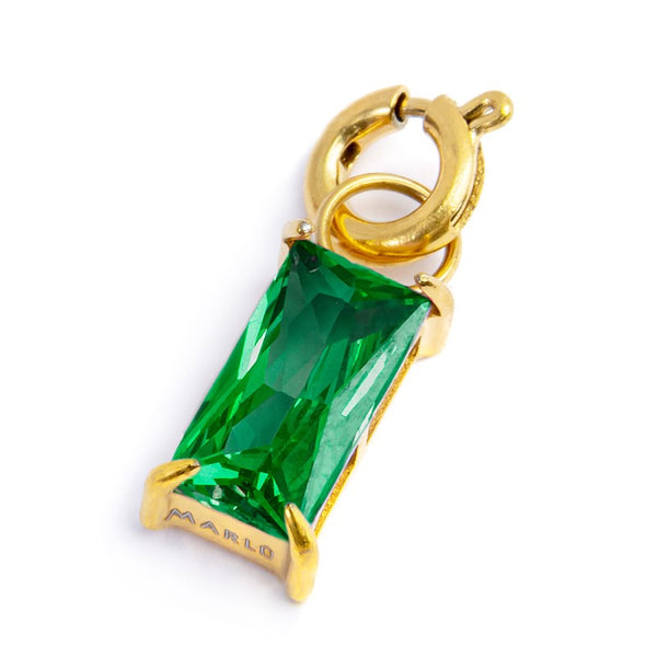 Charm con zircone baguette - Gioielleria Fondente