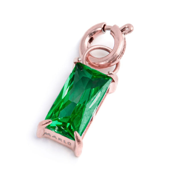 Charm con zircone baguette - Gioielleria Fondente