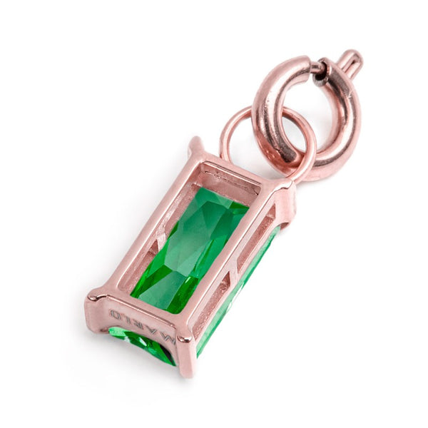 Charm con zircone baguette - Gioielleria Fondente