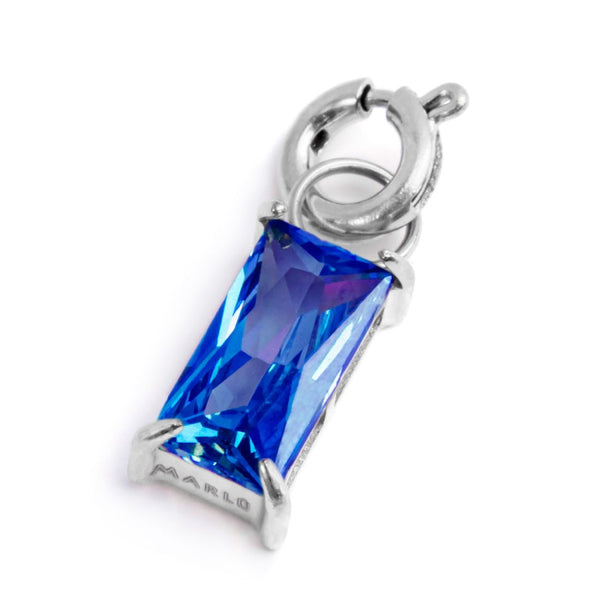 Charm con zircone baguette - Gioielleria Fondente
