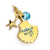 Charm conchiglia con perla