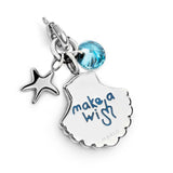 Charm conchiglia con perla