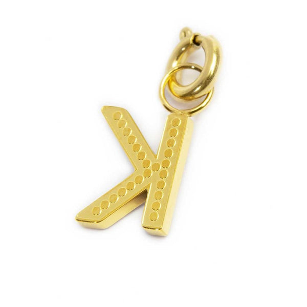 Charm lettera K con cristalli - Gioielleria Fondente