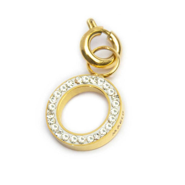 Charm lettera O con cristalli - Gioielleria Fondente