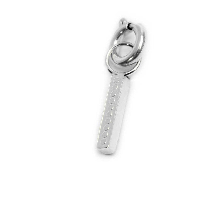 Charm lettera I con cristalli - Gioielleria Fondente
