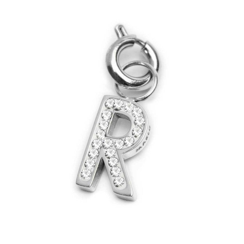 Charm lettera R con cristalli - Gioielleria Fondente