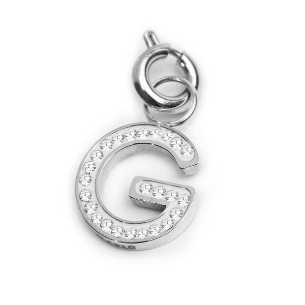 Charm lettera G con cristalli - Gioielleria Fondente