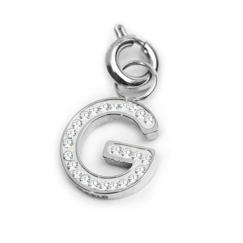 Charm lettera G con cristalli - Gioielleria Fondente
