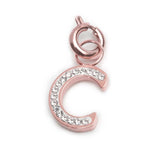 Charm lettera C con cristalli - Gioielleria Fondente