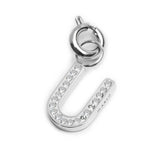 Charm lettera U con cristalli - Gioielleria Fondente