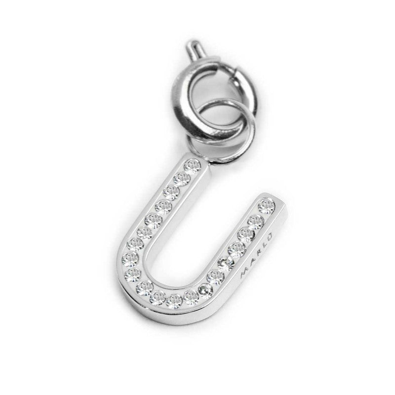 Charm lettera U con cristalli - Gioielleria Fondente