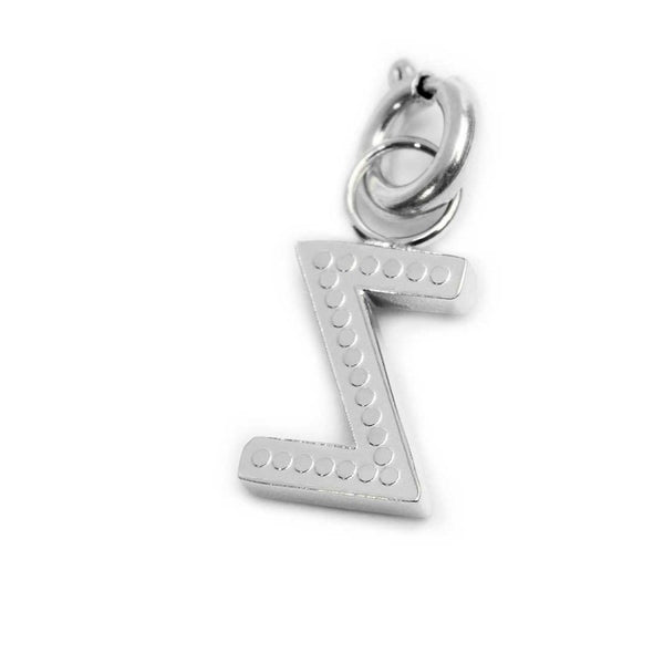 Charm lettera Z con cristalli - Gioielleria Fondente