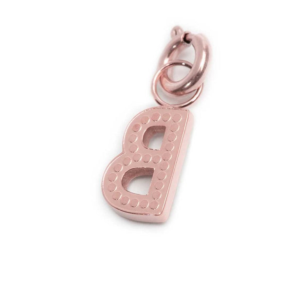 Charm lettera B con cristalli - Gioielleria Fondente