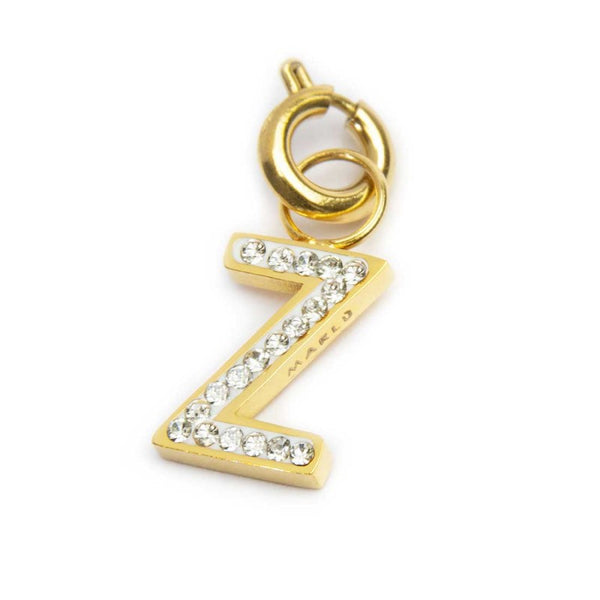 Charm lettera Z con cristalli - Gioielleria Fondente