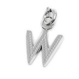Charm lettera W con cristalli - Gioielleria Fondente