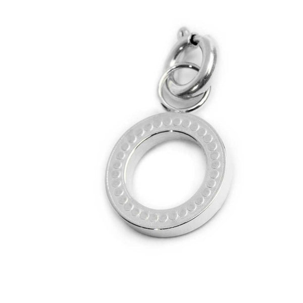 Charm lettera O con cristalli - Gioielleria Fondente