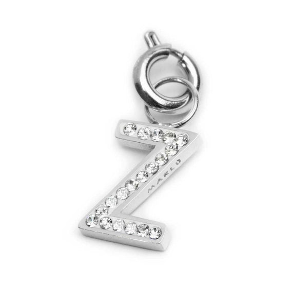 Charm lettera Z con cristalli - Gioielleria Fondente