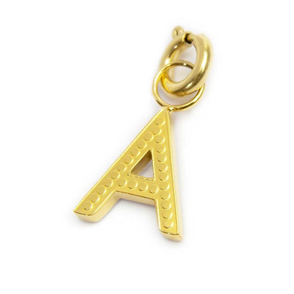 Charm lettera A con cristalli - Gioielleria Fondente