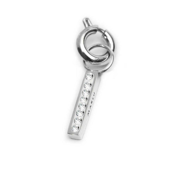 Charm lettera I con cristalli - Gioielleria Fondente