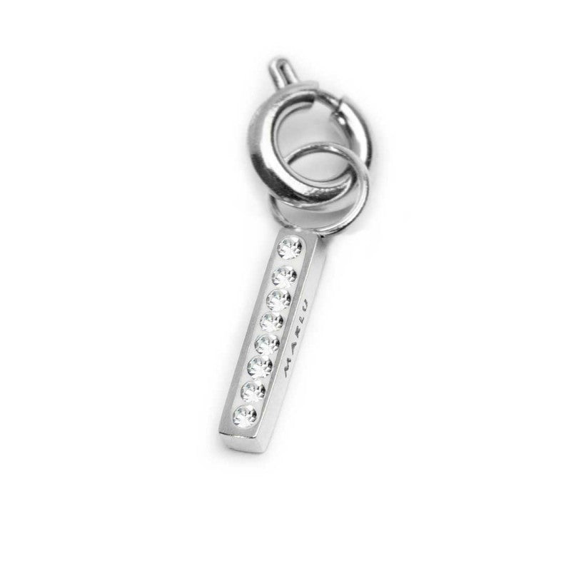 Charm lettera I con cristalli - Gioielleria Fondente