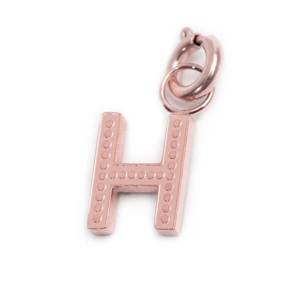 Charm lettera H con cristalli - Gioielleria Fondente